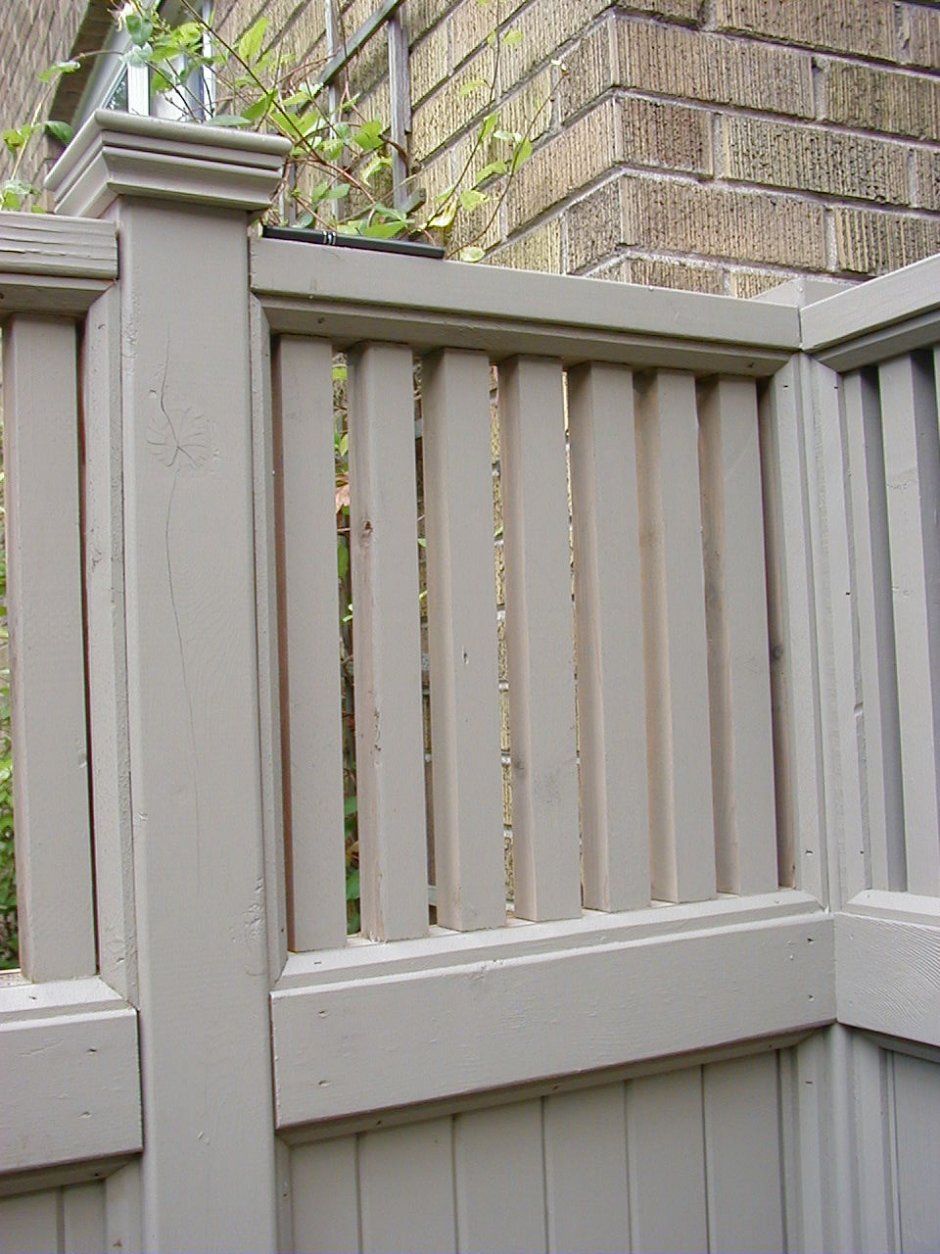 Painted Fence Detail